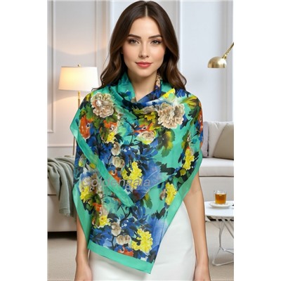 Шарф шифоновый с цветочным принтом Арт 0981/3