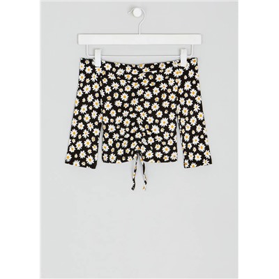 Girls Candy Couture Floral Bardot Top (9-16yrs)