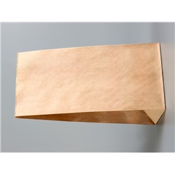 Пакет крафт бумажный, фасовочный, прямоугольное дно, 12×8×24 см, 50 г/м²
