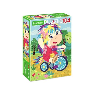 "ECO" ПАЗЛЫ-ИГРА 104 элемента А4ф 220х320мм  -Единорожка