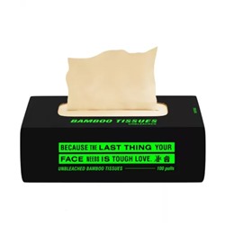 Небеленые бамбуковые салфетки (100 шт), Bamboo Tissues Unbleached, произв. Beco