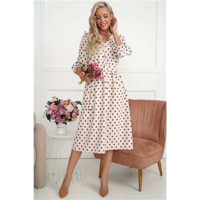 Платье Розетта (бежевое) П14113-45М