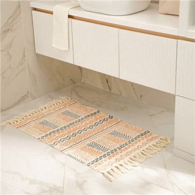 Коврик для дома SL Home Cotton, 60×90 см, жёлтый