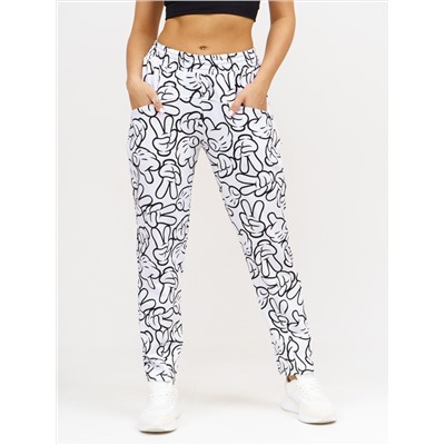 953 Брюки Микки белый Свт