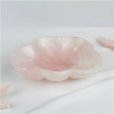 Радуга Самоцветов Чаша из мадагаскарского Розового кварца