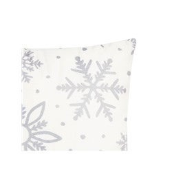 Наволочка декоративная новогодняя «Этель. Снежинки» 40×40 см, 100% п/э