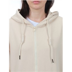 3267 BEIGE Толстовка на молнии женская (95% хлопок, 5% спандекс)