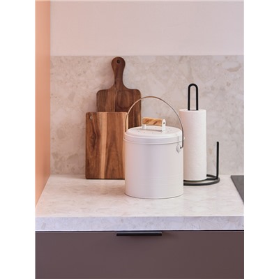 Контейнер для пищевых отходов с фильтром Irmel, 3,5 л, молочный