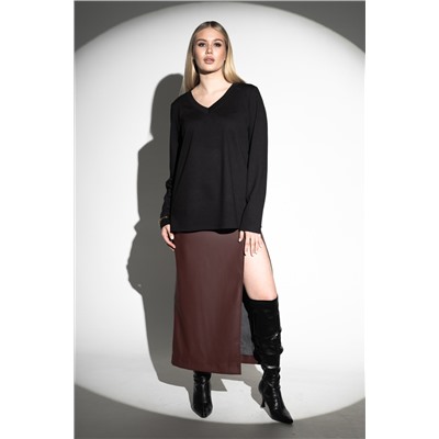 Лонгслив с V- образным вырезом