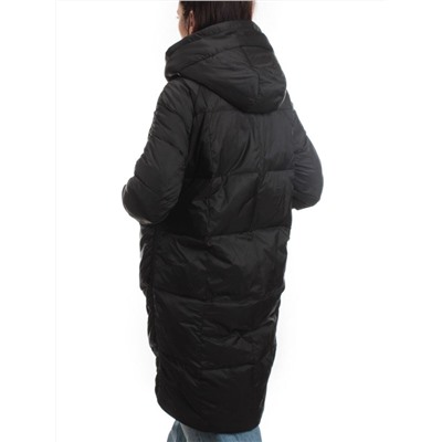3064 BLACK Пуховик зимний женский (80% пух, 20% перо)