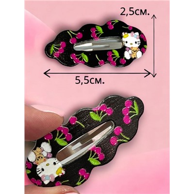 Набор детских зажимов для волос "Тик-так" 6 шт ТК5 тип 2