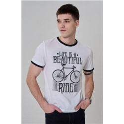 Футболка мужская белая М102