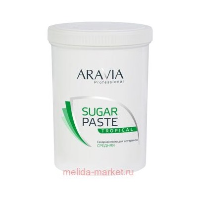 ARAVIA Professional Сахарная паста для шугаринга Тропическая средней консистенции 1500гр арт 1054