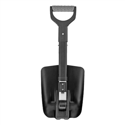 Лопата автомобильная складная, алюминиевая, 220х280х585-870 мм, телескопический черенок Denzel