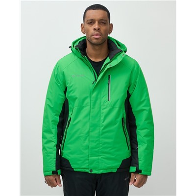 Горнолыжный костюм мужской зимний зеленого цвета 0075Z