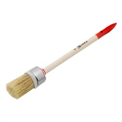 Кисть круглая, Профи №6 (30 мм) натуральная щетина, деревянная ручка MTX