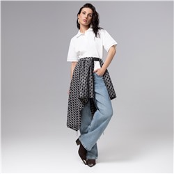 Юбка-килт дизайнерская, Игра теней (серый)