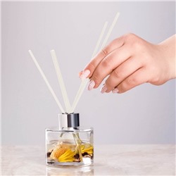 Набор фибровых палочек для ароматического диффузора, 25×0.3 см, 10 штук, белый