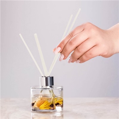 Набор фибровых палочек для ароматического диффузора, 25×0.3 см, 10 штук, белый