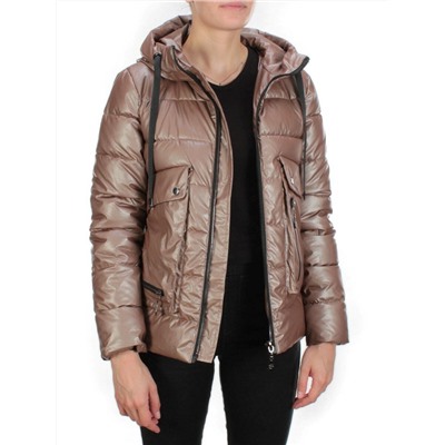 8063 BROWN Куртка демисезонная женская (130 гр. синтепон)