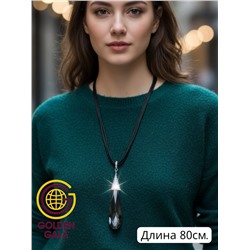 Кулон на кожаном шнурке "Женская грация" Арт КШ2130/12