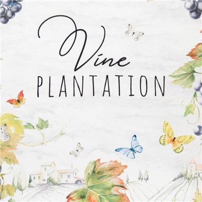 Полотенце «Этель» Vine plantation, 40×73 см, 100% хлопок, саржа 190 г/м²