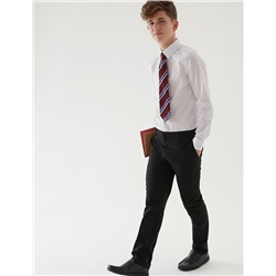 2pk Boys' Slim Leg School Trousers (2-18 Yrs)