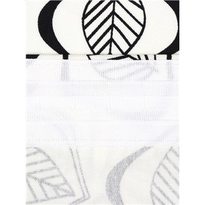 Комплект штор для кухни Этель Leaves, 149×180 см - 2 шт., подхваты - 2 шт., 100% хлопок