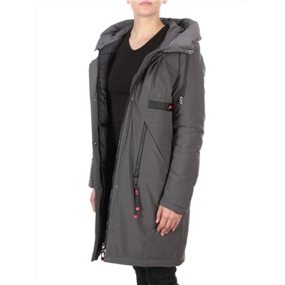 21-967 DARK GRAY Пальто зимнее женское AIKESDFRS (200 гр. холлофайбера)