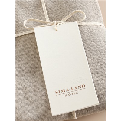 Наволочка SL Home Linen collection, 50×70 см, бежевая, лён 30%, хлопок 70%