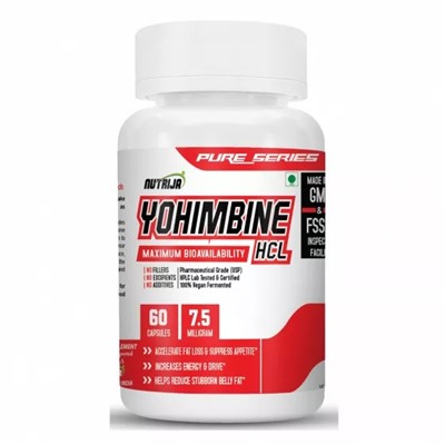 Йохимбин HCL (60 кап, 7,5 мг), Yohimbine HCL, произв. Nutrija