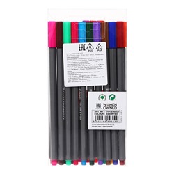 Фломастеры 20 цветов Luxor Color Stick", смываемые, ПВХ, с европодвесом