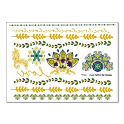 TTVT368 Флэш тату / металлик тату / временная татуировка