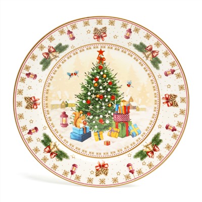 НАБОР ТАРЕЛОК ОБЕДЕННЫХ LEFARD "ЕЛКА" 2 ШТ. 27 СМ (КОР=9НАБ.)