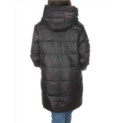 S21121 BLACK Куртка зимняя женская (150 гр. холлофайбера)