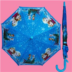 Зонт-трость для девочки с мультгероями полуавтомат Арт 1001/5