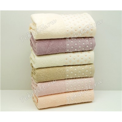 Махровые Банные Полотенца 70x140 см. 6 шт/уп. Noktali 172 - Soft Kiss