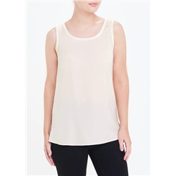 Stone Sleeveless Satin Front Top