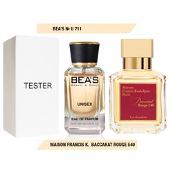 Tester Beas U711 Mаisоn Frаnсis Kurkdjian Baccarat Rouge 540 edp 25 ml, Парфюм унисекс Beas U711 создан по мотивам аромата Mаisоn Frаnсis Kurkdjian Baccarat Rouge 540