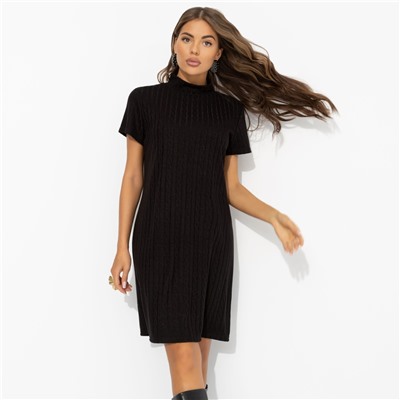 Платье с плетением «косы», Словно впервые (black)