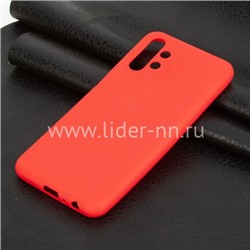 Задняя панель для Samsung Galaxy  A13 Силикон матовый (красная)