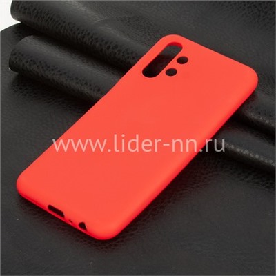 Задняя панель для Samsung Galaxy  A13 Силикон матовый (красная)