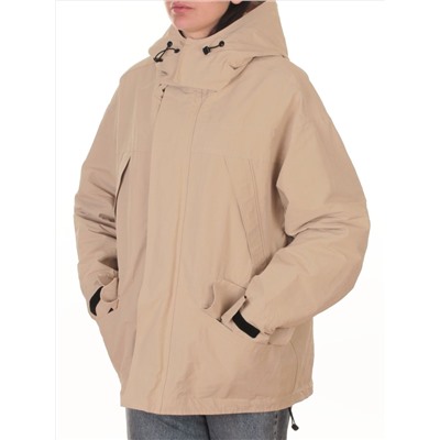 3090 BEIGE Куртка демисезонная женская (100 гр. холлофайбер)