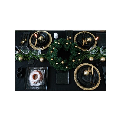 Ёлочные игрушки «Классика ассорти», шары новогодние, d=3 см, набор 24 шт., золотистый