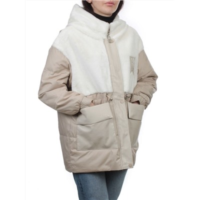 M24-209 BEIGE Куртка демисезонная женская (100 гр. холлофайбер)