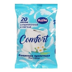 Влажная туалетная бумага Floom Ромашка/Алоэ вера 20шт