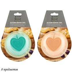 160-113 Набор силиконовых форм для выпечки 4шт. 8х4 см (х96)