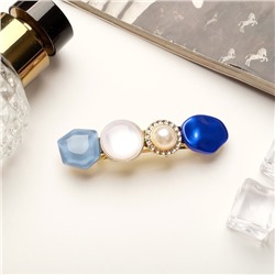 Заколка - автомат для волос «Гроссо», бусинка, 1.7×7 см