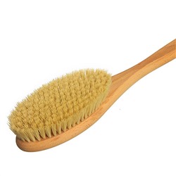 Kristaller Щётка для сухого массажа на ручке, L, 175 пучков, тампико натуральное