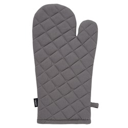 Прихватка-варежка из хлопка серого цвета из коллекции Essential, 33х17,5 см